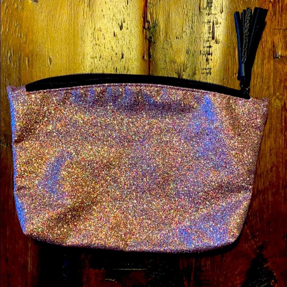 Glitter cosmetic bag